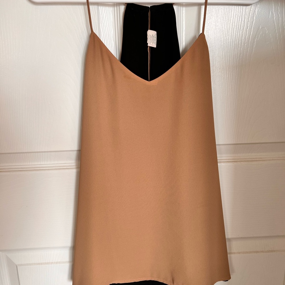 Black and Tan Reversible Express Downtown Cami